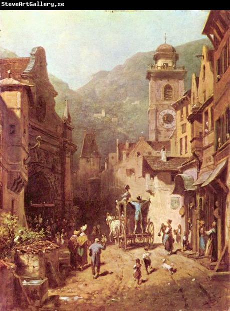 Carl Spitzweg Der Besuch des Landesvaters